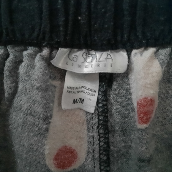 LaSensa The Red Nose Reindeer Size M FLeece Pajama Pants 100% Cotton - Picture 6 of 6